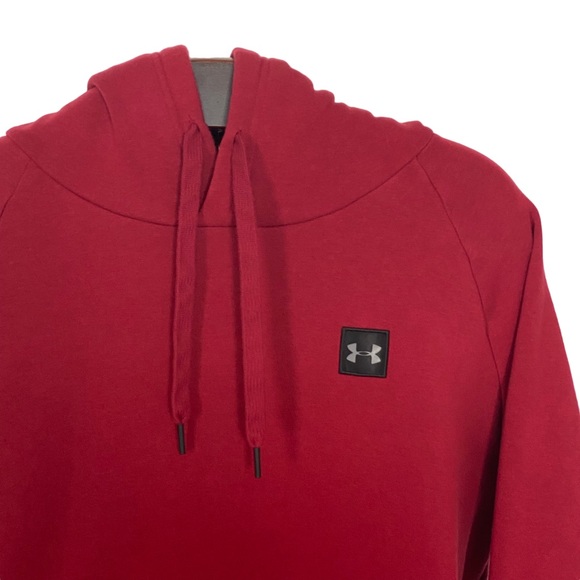 Burgundy UNDER ARMOUR Pullover Hoodie With Front Pouch - Men’s XXL / 2XL - Picture 3 of 12